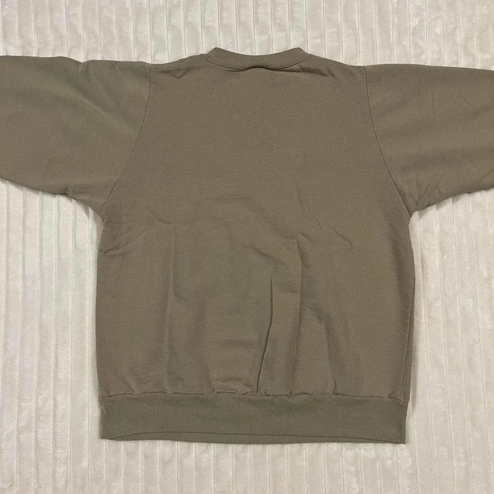Large Khaki/Tan Light House Nautical Print Graphic Sweat Shirt - Picture 5 of 7